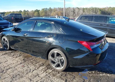 2023 Hyundai Elantra N Line z USA, uszkodzony, nr VIN KMHLR4AF1PU575414